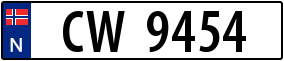 Trailer License Plate